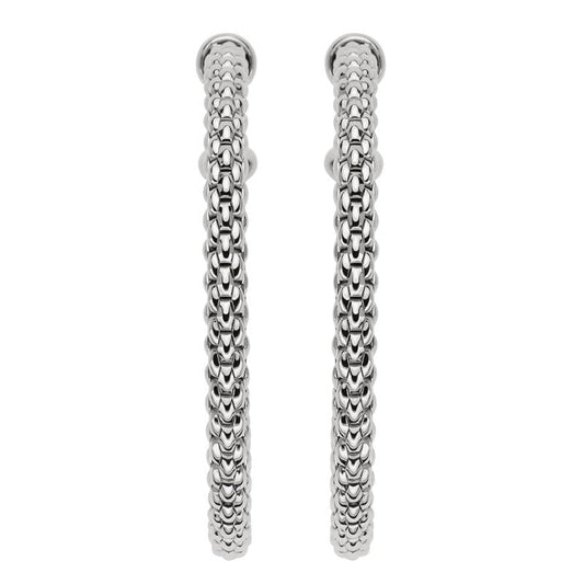 FP Essentials 18ct White Gold Large Hoop Earrings