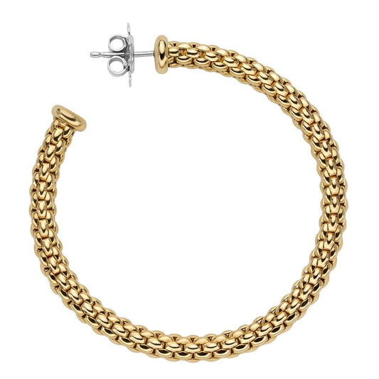 FP Essentials 18ct Yellow Gold Large Hoop Earrings