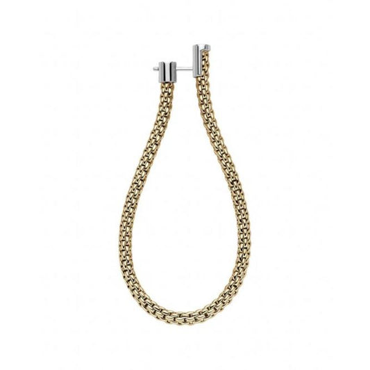 FP Flexit Essentials 18ct Yellow Gold Long Mesh Chain Earrings