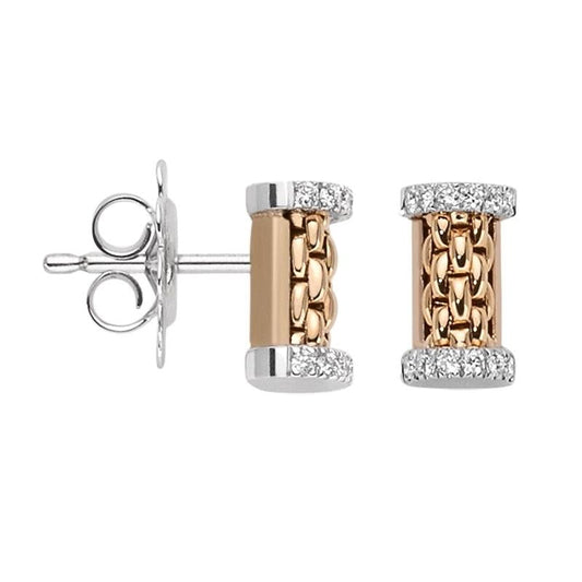 FP Essentials 18ct Rose Gold Diamond Stud Earrings