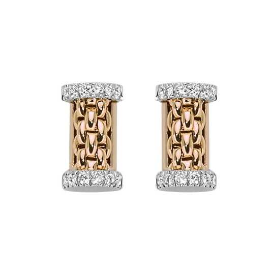 FP Essentials 18ct Rose Gold Diamond Stud Earrings