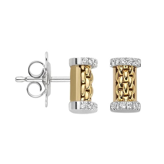 FP Essentials 18ct Yellow Gold Diamond Stud Earrings