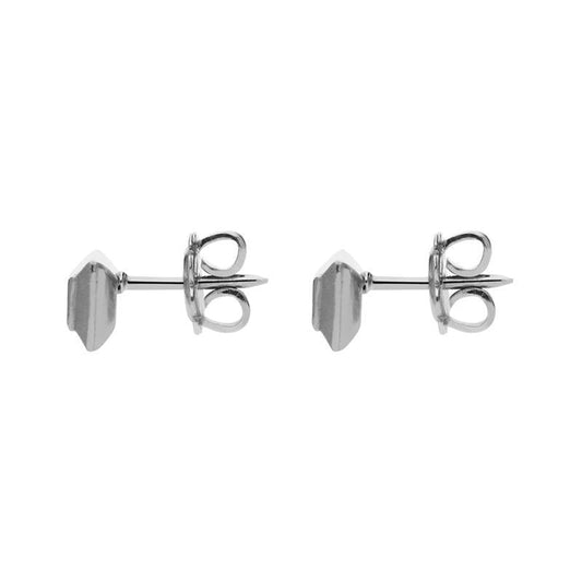 Platinum .2ct Diamond Princess Cut Solitaire Stud Earrings